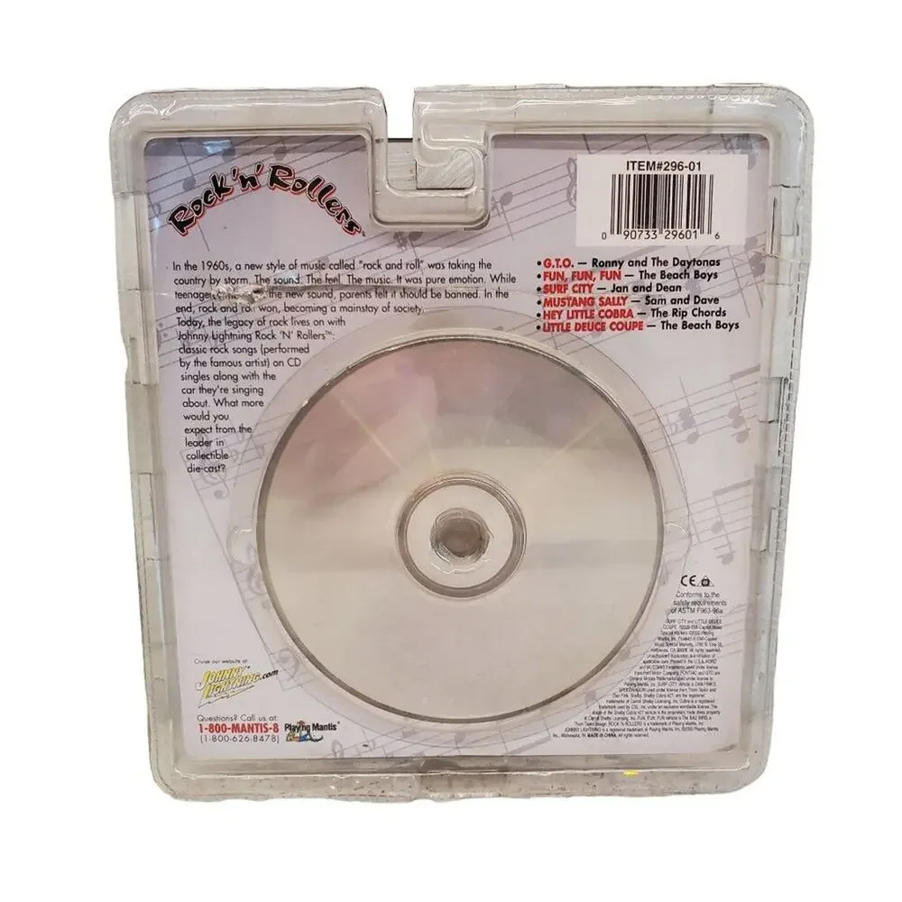 Johnny Lightning Rock'N'Rollers Car  & Beach Boys CD